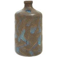 Interiors By Ph Brown Reactive Glaze Bottle Vase, Brown