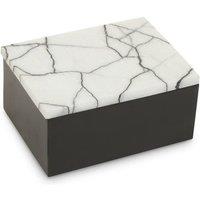 Interiors By Ph Large Marble Lid Trinket Box, Black