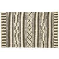 Interiors By Ph Geometric Boho Pattern Rug Large, Grey
