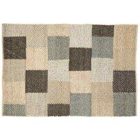 Interiors By Ph Small Box Design Rug, Grey