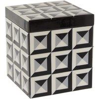 Interiors By Ph Large Square Trinket Box, White