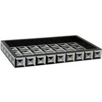 Interiors By Ph Monochrome 3D Rectangular Tray, White