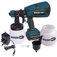 Mylek Cordless Paint Sprayer Gun Kit, Green