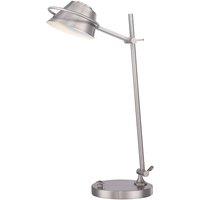 Quoizel Spencer LED Table Lamp in Brushed Nickel, Silver