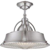 Quoizel Cody 2 Light Pendant in Brushed Nickel, Silver