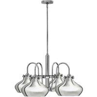 Hinkley Congress 4 Light Chandelier Chrome, Silver