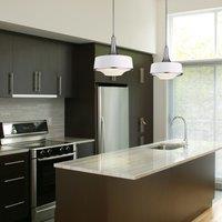 Feiss Holloway 4Lt Pendant White, Silver