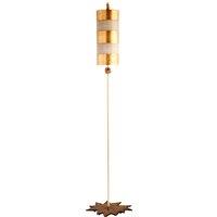 Flambeau Nettle 1 Light Floor Lamp, Gold