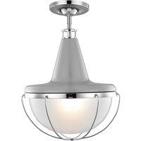 Feiss Livingston 1 Light Mini Pendant, Silver