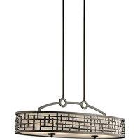 Kichler Loom 4 Light Chandelier, Brown