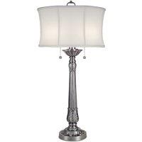 Stiffel Presidential 2 Light Table Lamp, Grey