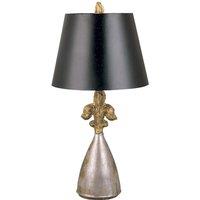 Flambeau Rodrigue 1 Light Table Lamp, Silver
