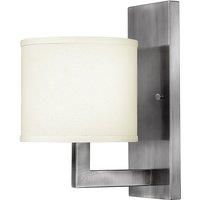 Hinkley Hampton 1 Light Wall Light, Silver