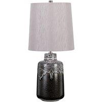 Elstead Lighting Woolwich 1 Light Table Lamp, Grey