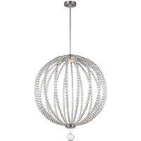 Feiss Oberlin Large LED Pendant, Silver