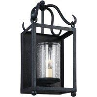 Feiss Declaration 1 Light Wall Light, Black