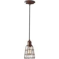 Feiss Urban Renewal 1 Light Pendant Parisian Bronze, Brown