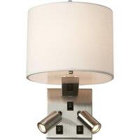 Elstead Lighting Belmont 3 Light Wall Light, Silver