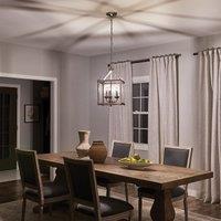 Kichler Larkin 3 Light Medium Pendant Brushed Nickel, Silver