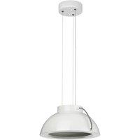 Elstead Lighting Europa 1 Light Medium LED Pendant, White