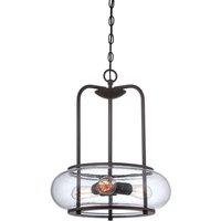 Quoizel Trilogy 3 Light Pendant Old Bronze, Brown