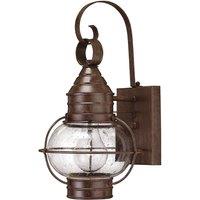 Hinkley Cape Cod 1 Light Small Wall Lantern, Brown