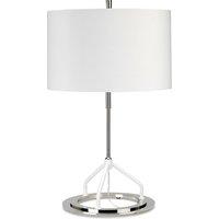 Elstead Lighting Vicenza Table Lamp Dark Grey Polished Nickel, Silver