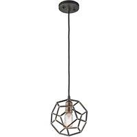 Kichler Rocklyn 1 Light Mini Pendant Raw Steel, Silver