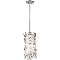 Feiss Lexi 1 Light Mini Pendant, Silver