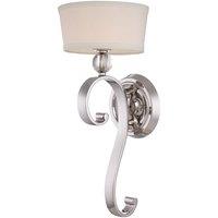 Quoizel Madison Manor 1 Light Wall Light Imperial Silver, Silver