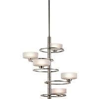 Kichler Aleeka 5 Light Chandelier, Silver