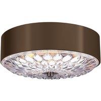 Feiss Botanic 3 Light Medium Flush Mount, Gold