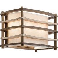 Kichler Moxie 2 Light Wall Light, Brown
