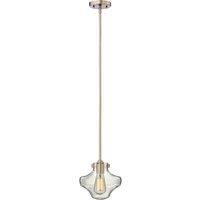 Hinkley Congress 1 Light Clear Glass Pendant Brushed Caramel, Gold