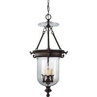 Feiss Luminary 3 Light Chandelier, Brown