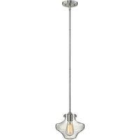 Hinkley Congress 1 Light Clear Glass Pendant Chrome, Silver