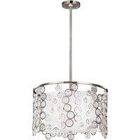 Feiss Lexi 3 Light Pendant, Silver