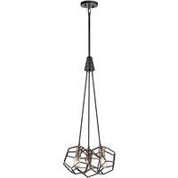 Kichler Rocklyn 3 Light Chandelier, Silver