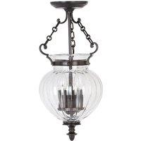 Elstead Lighting Finsbury Park 3 Light Small Pendant Old Bronze, Brown