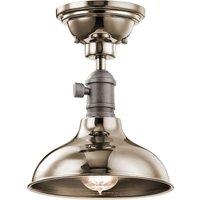Kichler Cobson 1 Light Mini Pendant Polished Nickel, Gold