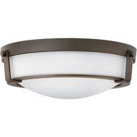 Hinkley Hathaway 3 Light Medium Flush Mount Olde Bronze, Brown