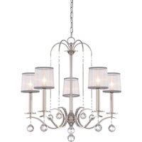 Quoizel Whitney 5 Light Chandelier, Silver