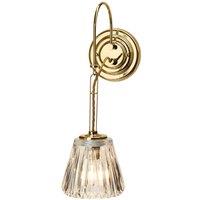 Elstead Lighting Demelza 1 Light Wall Light Polished Brass, Gold