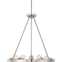 Quoizel Theater Row 6 Light Chandelier Imperial Silver, Silver
