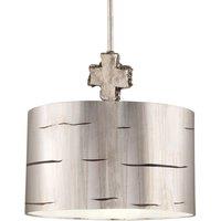 Flambeau Fragment 1 Light Large Pendant Silver, Silver