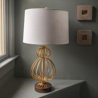 Gilded Nola Lafitte 1 Light Table Lamp Distressed Gold, Gold