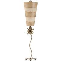 Flambeau Anemone 1 Light Table Lamp, Cream