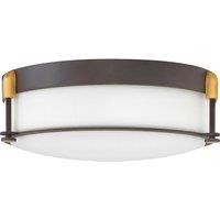 Hinkley Colbin Medium Flush Mount Oil Rubbed Bronze, Brown