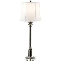 Feiss Stateroom 1 Light Buffet Lamp Antique Nickel, Silver