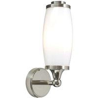 Elstead Lighting Eliot 1 Light Wall Light Polished Nickel, Silver